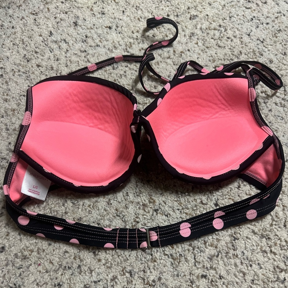Xhilaration Polka Dot Bikini Top Size Large - Picture 3 of 3